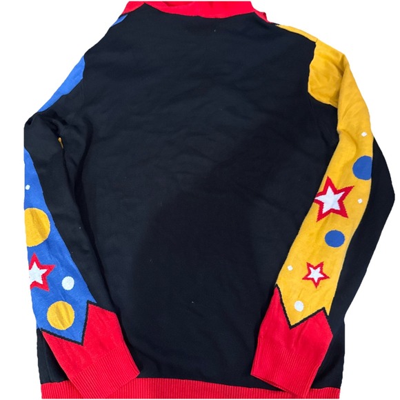 Ugly Christmas Party Sweater 2XL Jack In The Box Unisex Hood NWOT - Picture 8 of 9